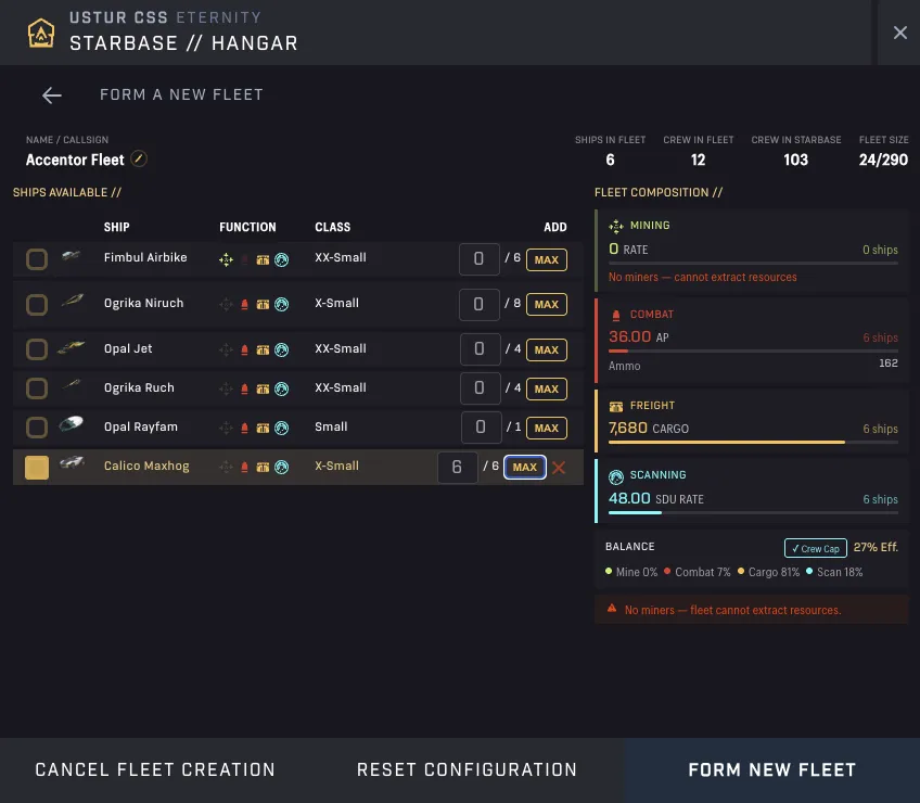 Star Atlas Holosim S1C2 - The new Fleet Composer