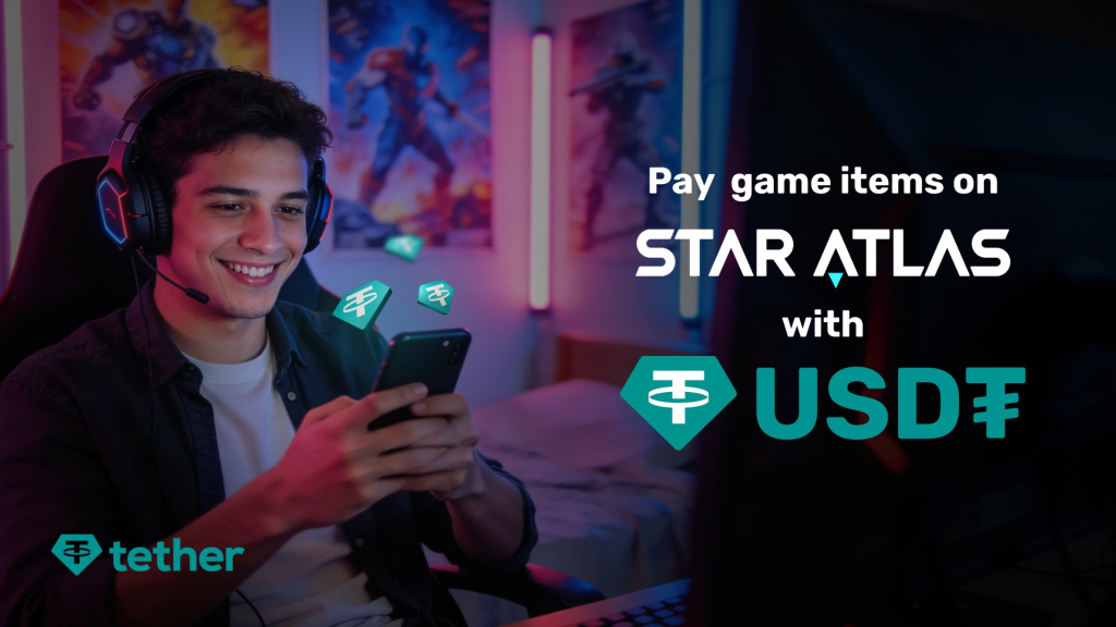 Tether - Pay game items on Star Atlas with USDT