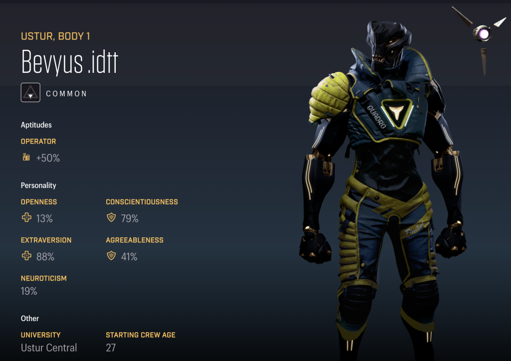 Star Atlas - Crew Card details