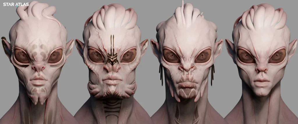 Star Atlas - The Mierese - Character design by João Lira 