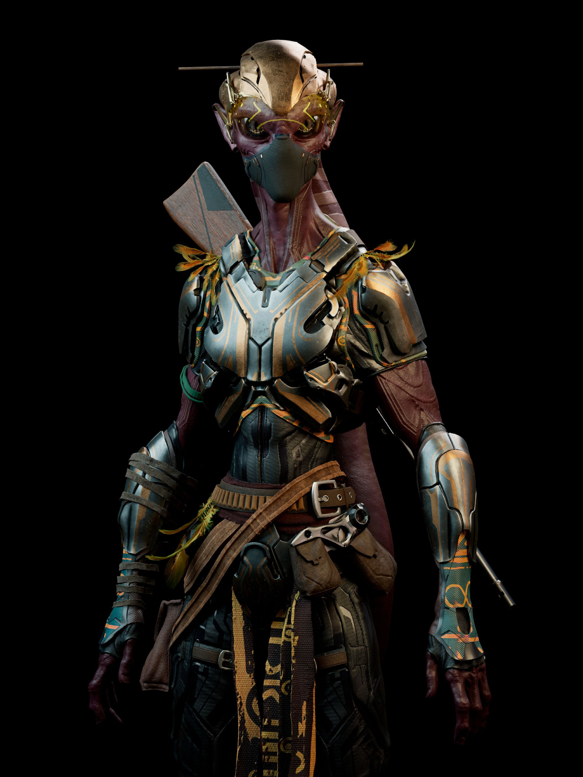 Mierese Bounty Hunter in Full Attire /// An Immersive Metaverse in Expansion /// We Are Star Atlas