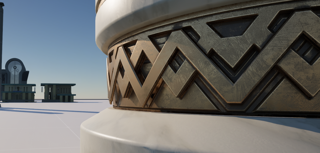 Star Atlas - ONI CSS - Trimming on the statue's pedestal