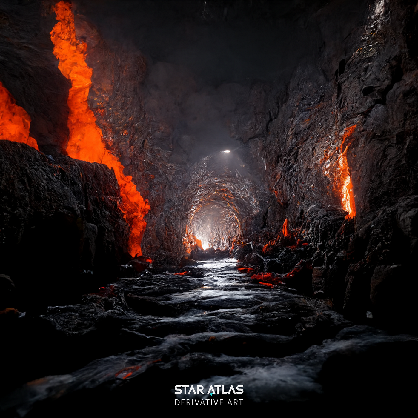 The Nucleus River at the hearth of Gerio (Star Atlas weekly lore Inspired Art) /// Metaverse in Light Speed Expansion /// Immersive Blockchain-Powered UE5 Experience