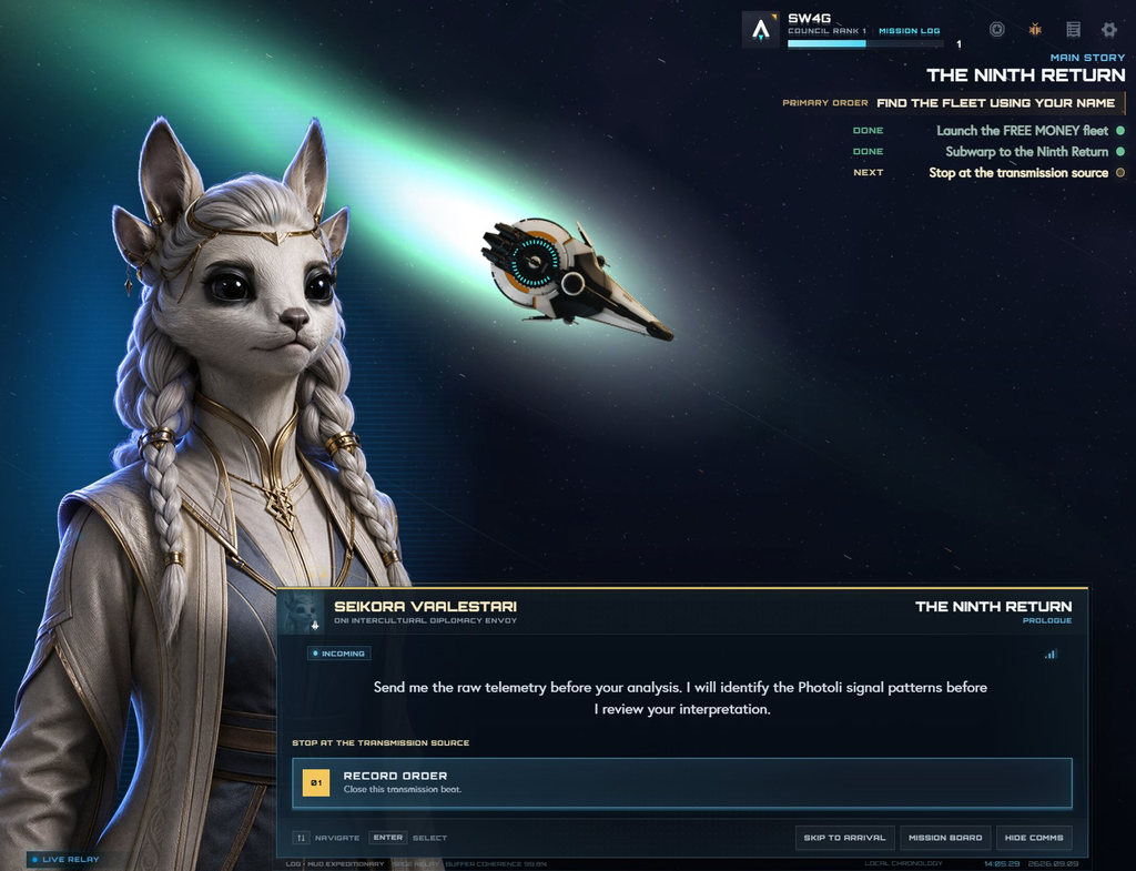 SAGE C4 Singleplayer Campaign - The first few chapters of the off-chain singleplayer storyline/tuturial are now available as well