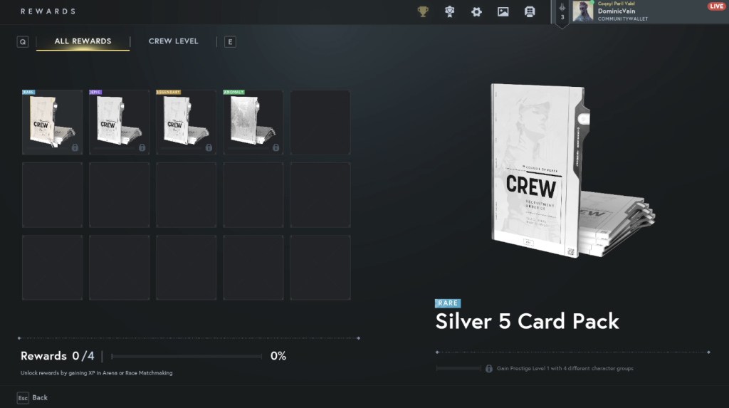 Star Atlas - UE5 Rewards UI