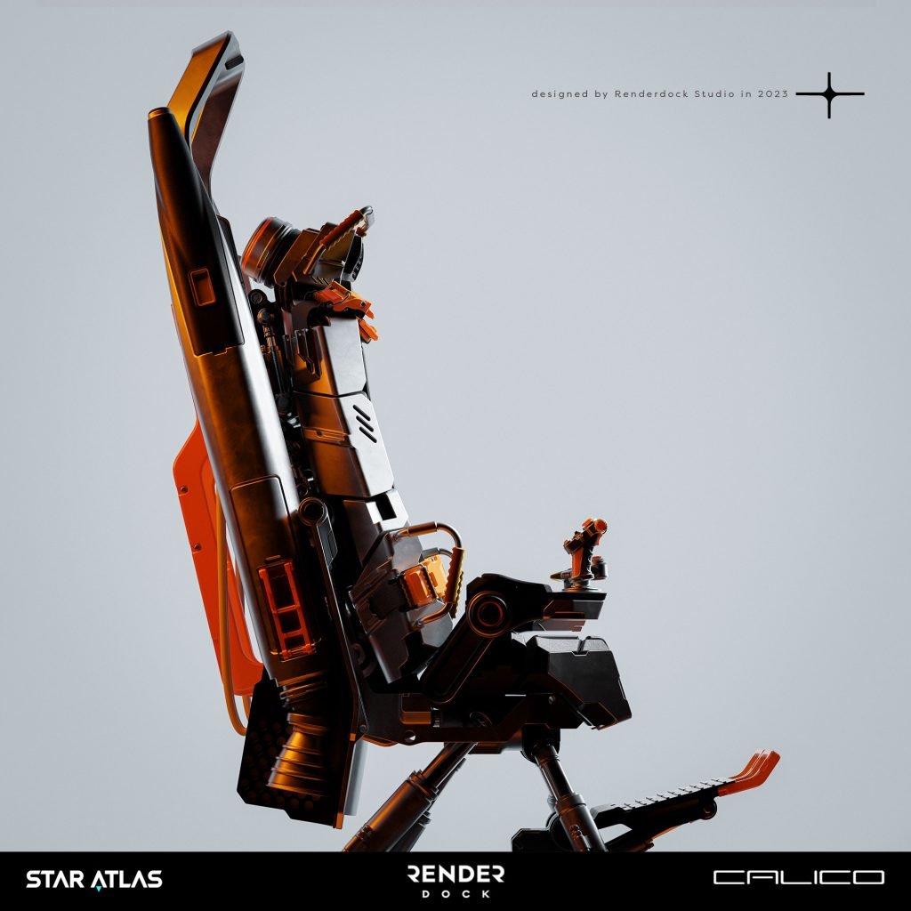 Star Atlas - Calico Adjustable Crew Seat [by RenderDock Studios]