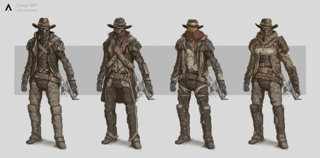 Star Atlas - MUD Enemies - Character design by João Lira