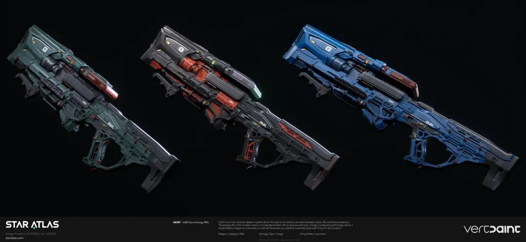 Star Atlas - GAN Guns Energy Rifle - Created by Vertpaint Studios [Concept Art]