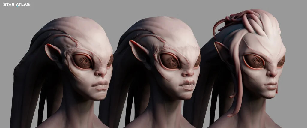 Star Atlas - The Mierese - Character design by João Lira 