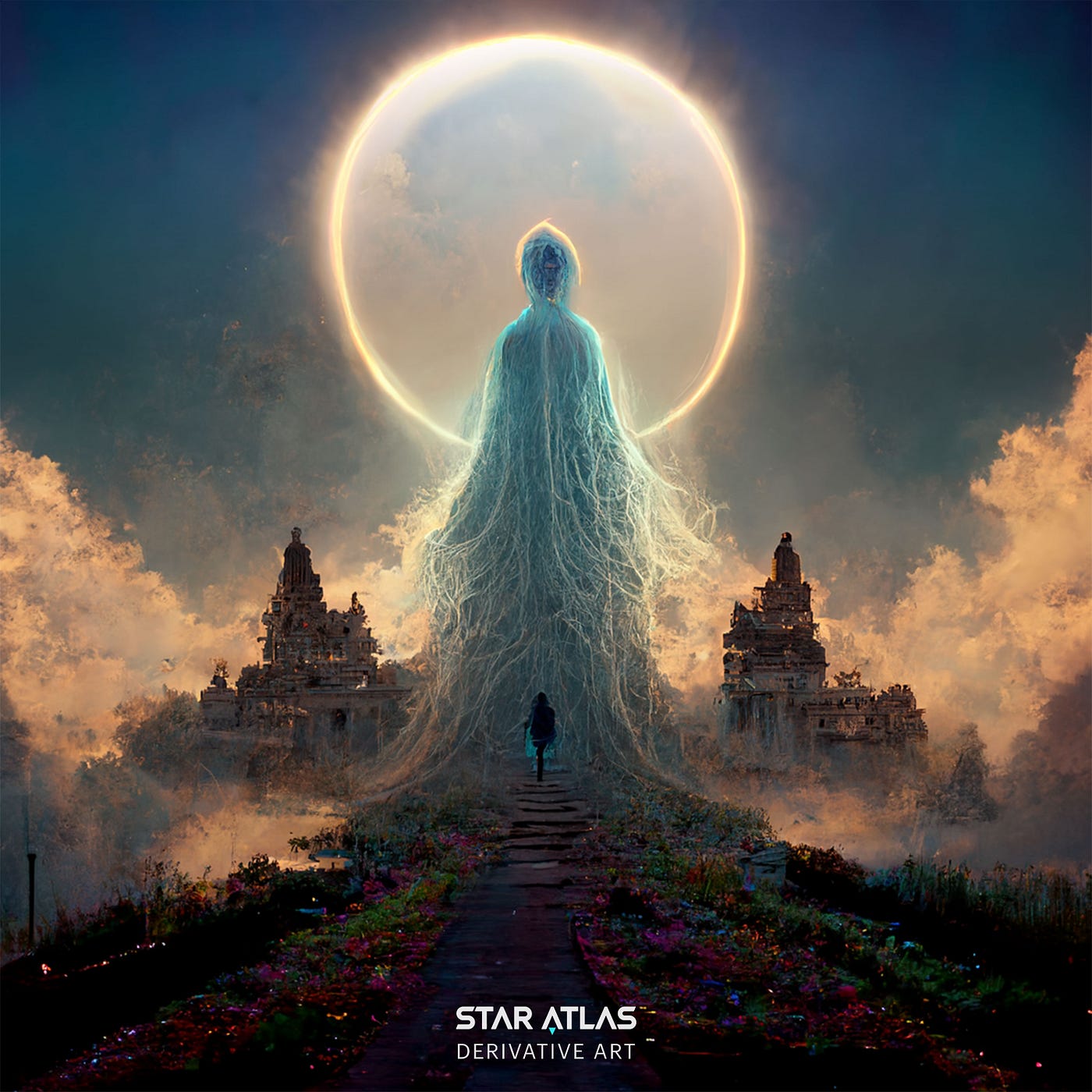 Artist Rendition of the Realm of the Mierese Gods /// Star Atlas Inspired Derivative Art /// We Are Star Atlas