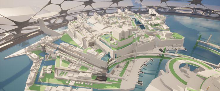 A look under the dome of the ONI Central Space Station