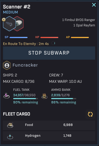 Holosim - A Subwarping Fleet