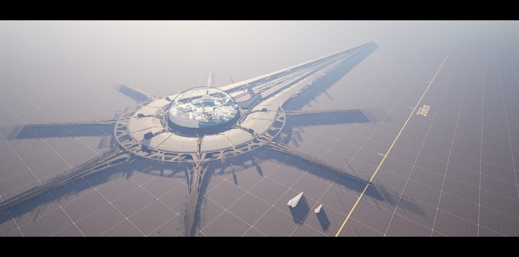 Work in Progress shot of the 36km long ONI Central Space Station