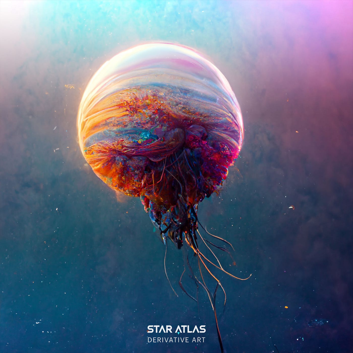 The Living Planet Neuno as Painted by a Mieresean Artist. /// Star Atlas Inspired Derivative Art /// We Are Star Atlas