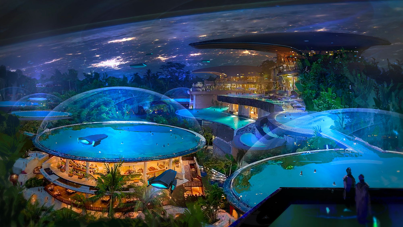 Vacations on the resort of your dreams while cruising the galaxy /// Triple-A Metaverse Work in Progress /// Immersive Unreal Engine 5 Experience.