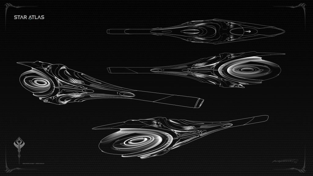 Star Atlas - Ogrika Rapidfire XXS [Concept Art by Dmitry Blagorodov]