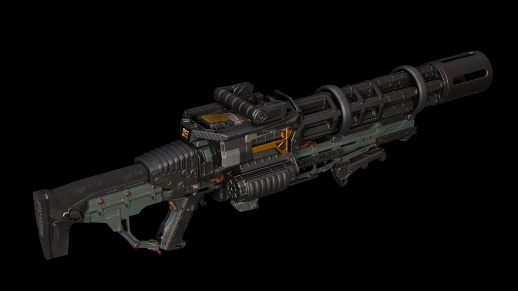 Star Atlas - New 3D model for GAN Gatling Gun