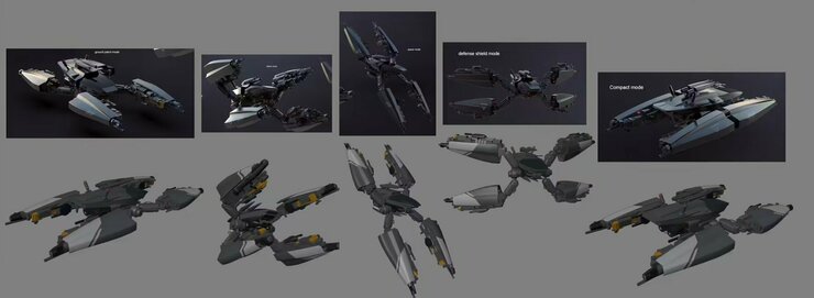 The 3D model of a Pearce X5 ship used in SCREAM (WebGL)