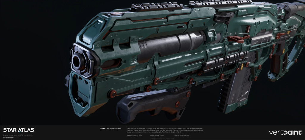 Star Atlas - GAN Guns Kinetic Rifle - by Vertpaint Studios [Concept Art]