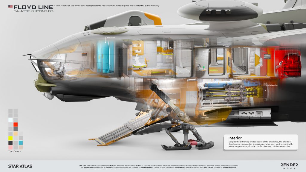Star Atlas - Floyd Liner - Interior [by RenderDock Studio]