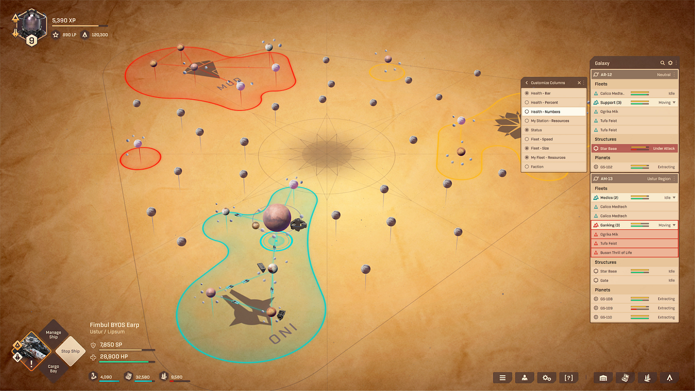 The Galia Expanse SAGE Game Map /// Triple-A Metaverse Work in Progress /// WebGL SAGE asset