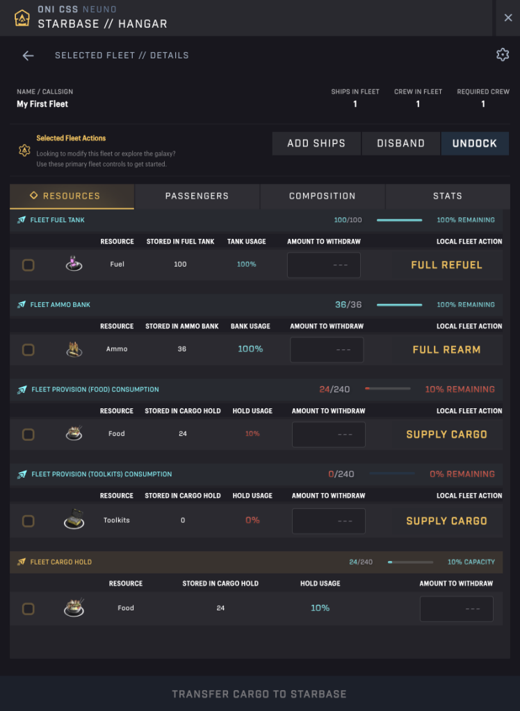Holosim - Hangar - Fleet View