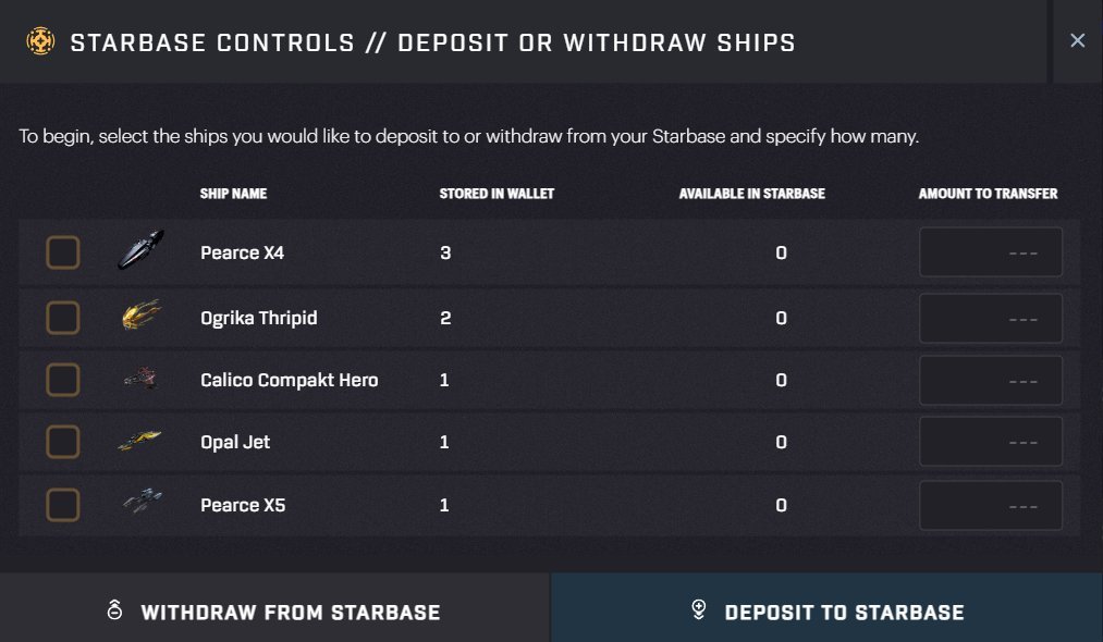 SAGE Labs - Deposit ships to the Central Space Station [UI]