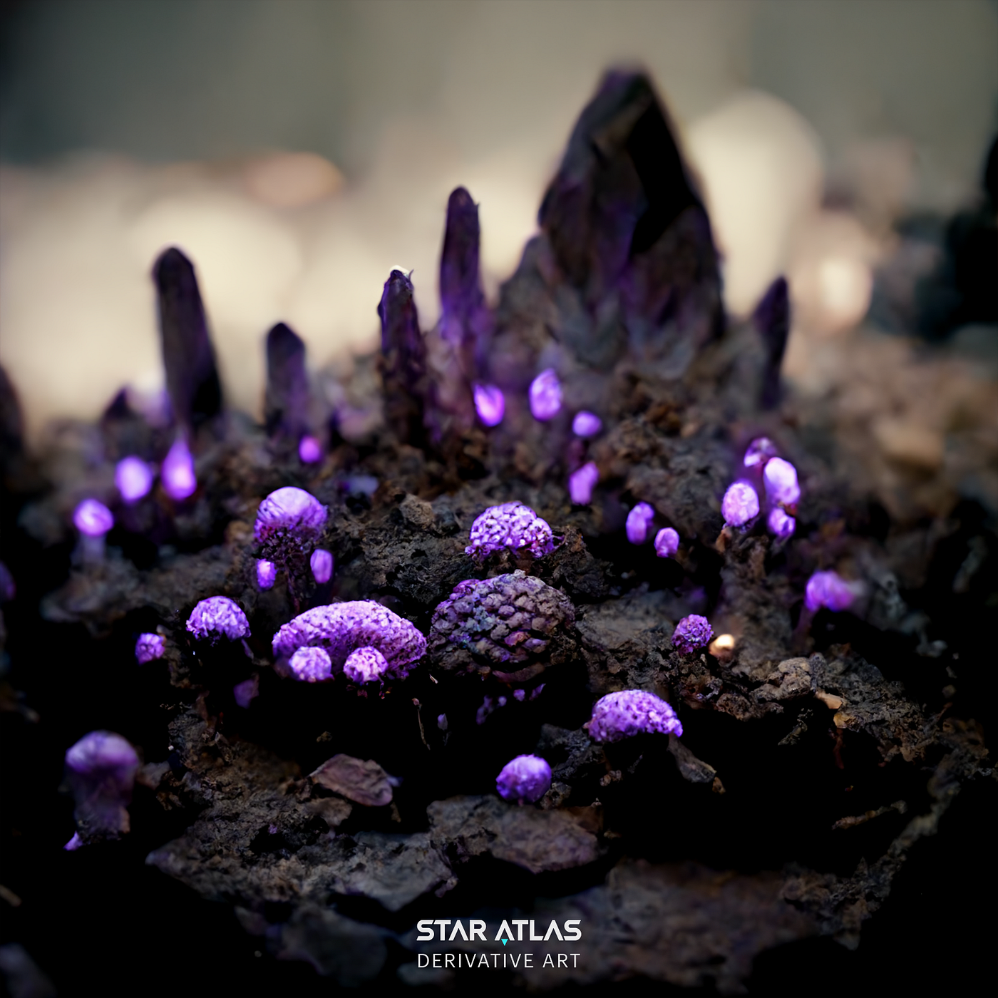 The Mushrooms in the depths of Gerio — Star Atlas Weekly Lore-Inspired Derivative Art /// Metaverse in Light Speed Expansion /// Immersive Blockchain-Powered UE5 Experience