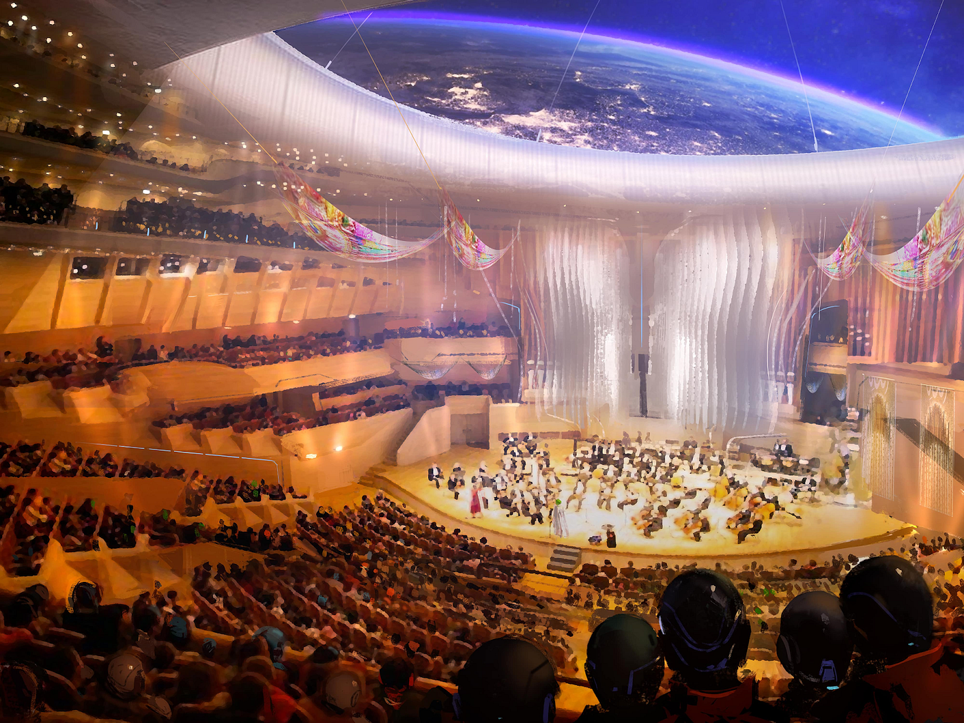 A Theatre Inside the ECOS Superphoenix. /// A Metaverse in expansion /// We Are Star Atlas