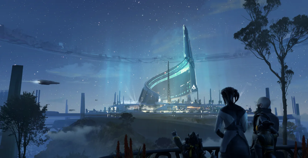 Star Atlas - The center of the ONI CSS - One of the three economic hubs in-game