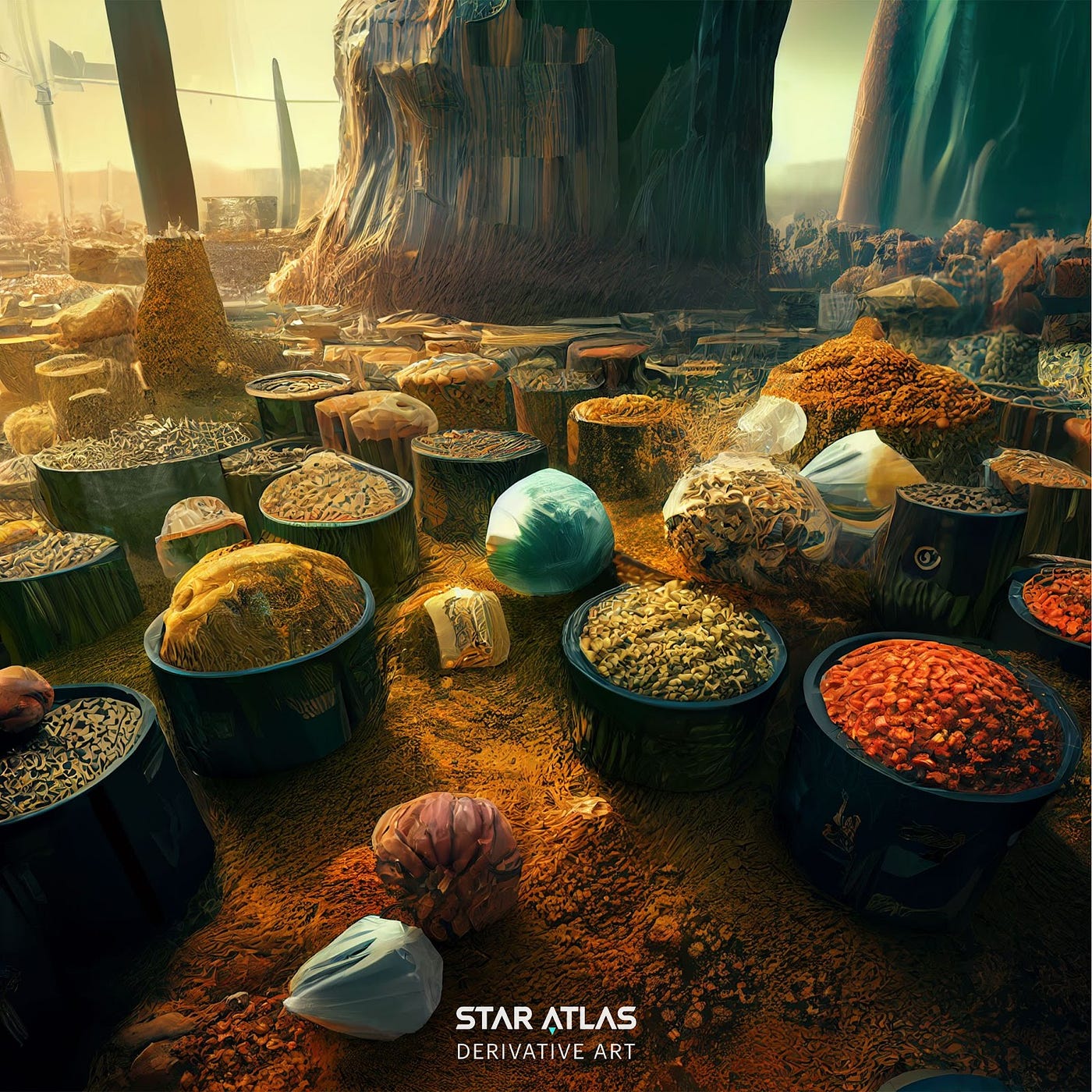 Food being distributed in conflict areas in the middle-risk zone /// Triple-A Metaverse Work in Progress /// Immersive Unreal Engine 5 Experience.