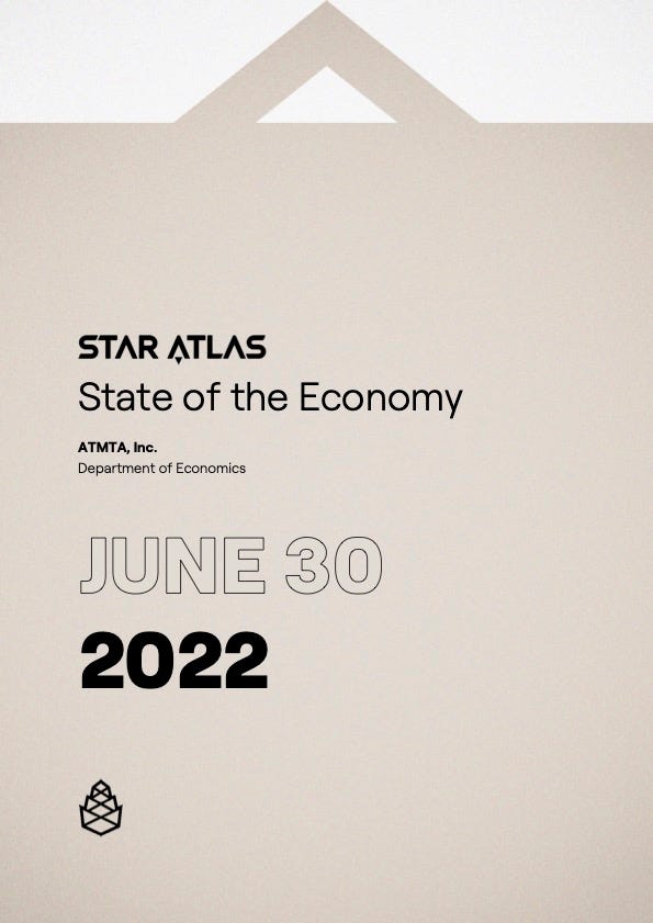State of the Economy /// Quarterly Metaverse Paper of Record /// Available at StarAtlas.com