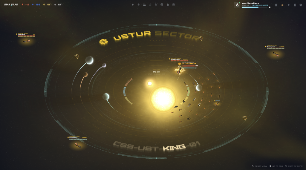 SAGE C4 - The Game Map - Operational Radius centered