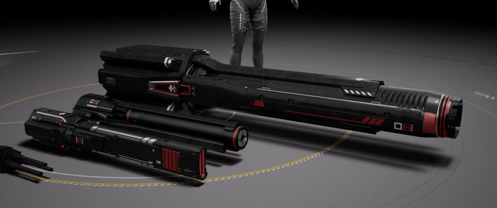 Pearce Weaponry - From top to bottom: S Energy Rapidfire,  XS Energy Rapidfire, XS Energy Beam & XXXS Energy Rapidfire