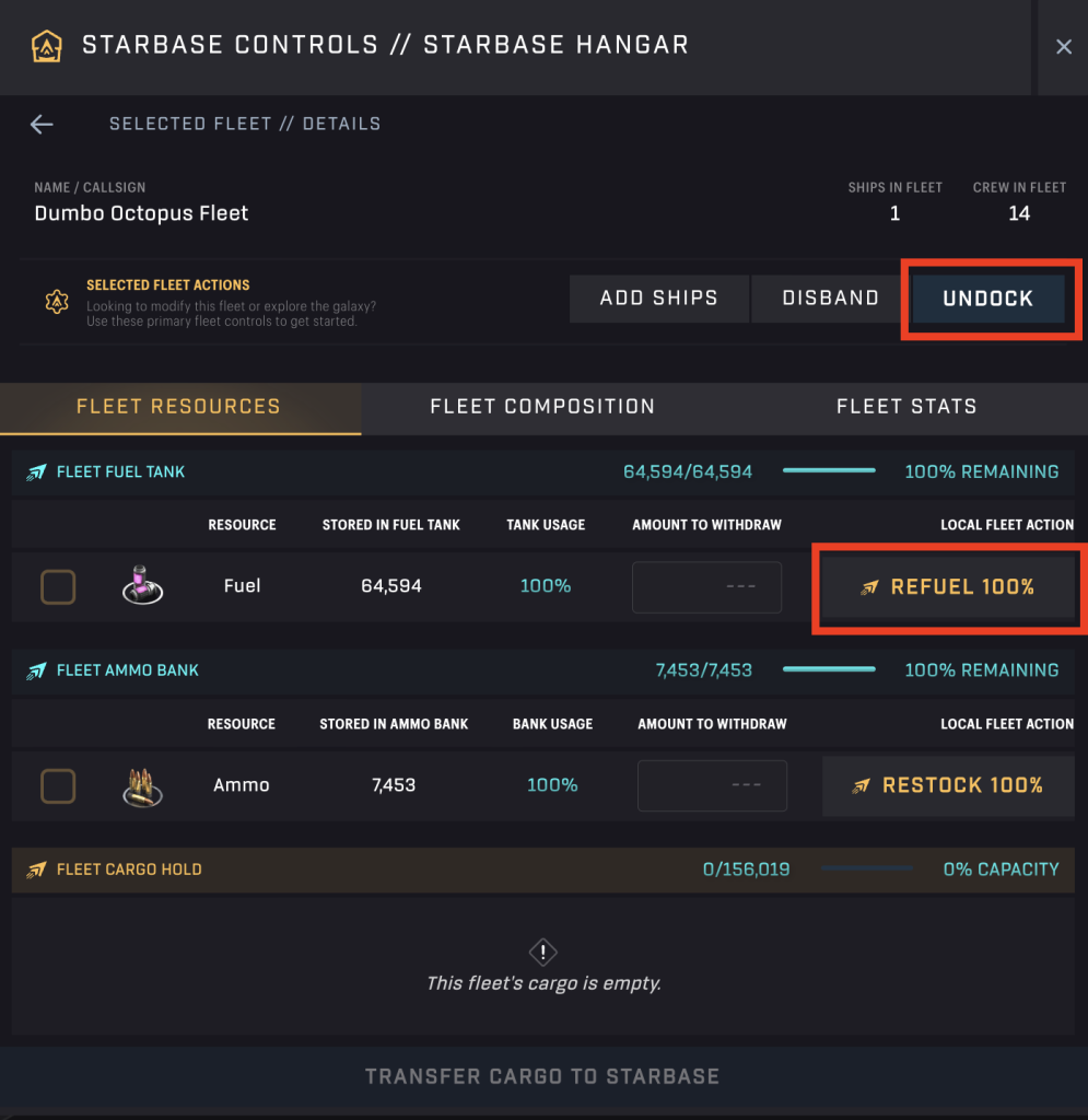 SAGE Labs Starbase Hangar 2 Undock