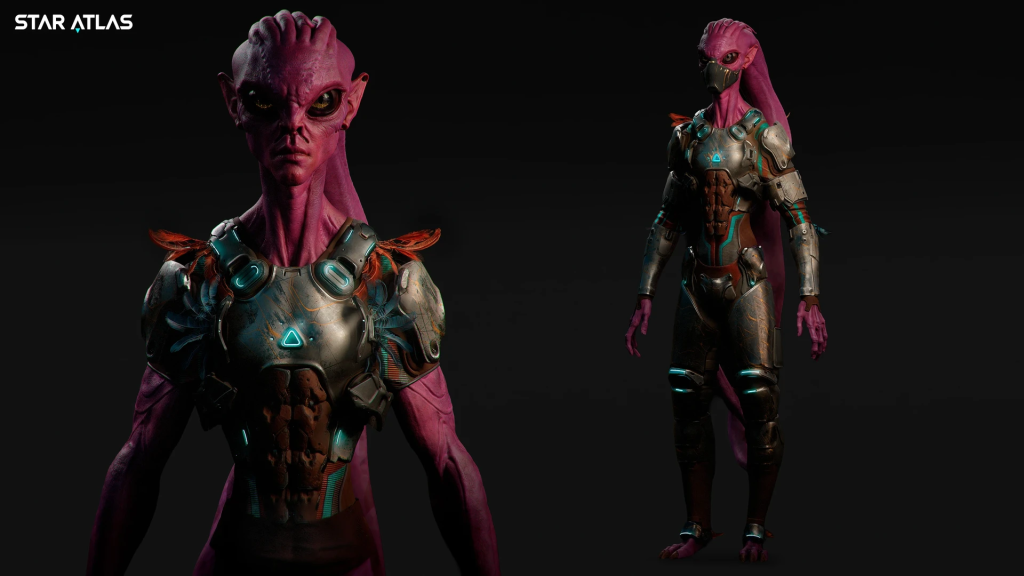 Star Atlas - Mierese Bounty Hunter - Character design by João Lira [3D Model]