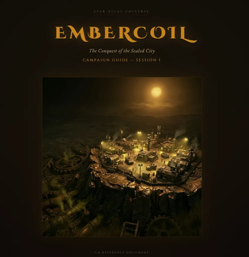 Star Atlas - Embercoil RPG Campaign