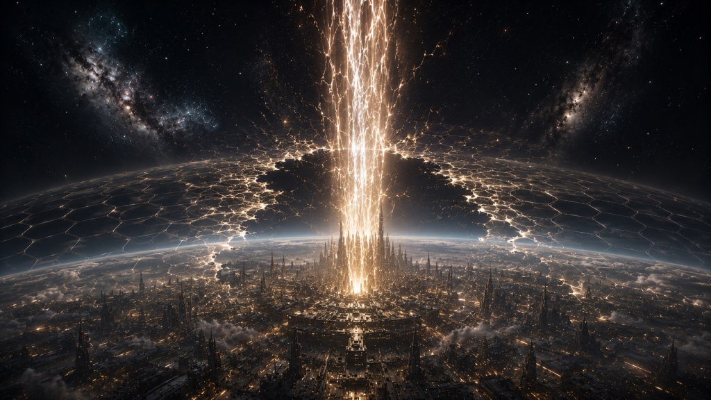 Star Atlas - The Light of Evisco [AI-created, Fan art contribution]
