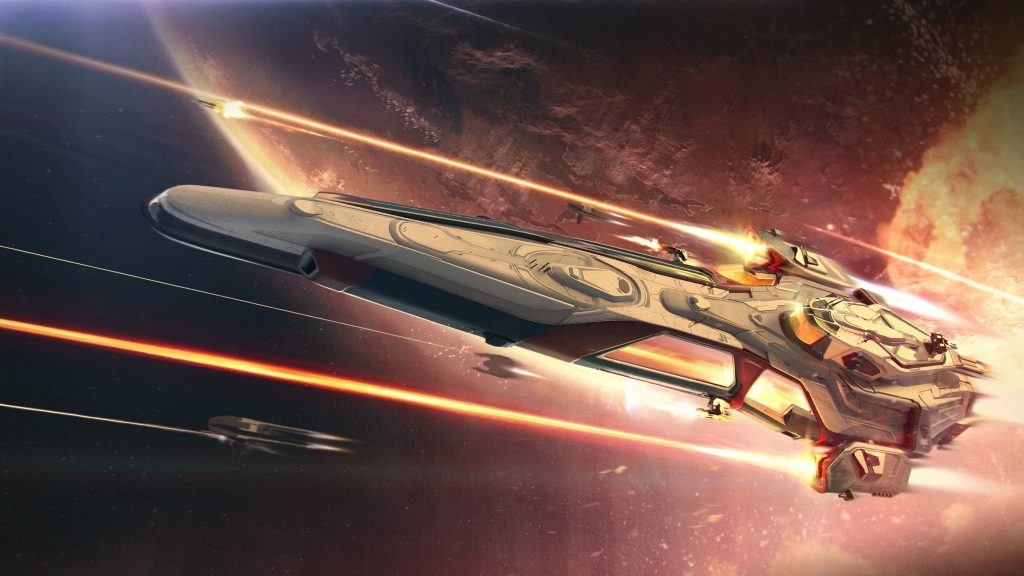 Star Atlas - Faction Leader 1:1 unique spaceship [Large - Concept Art]