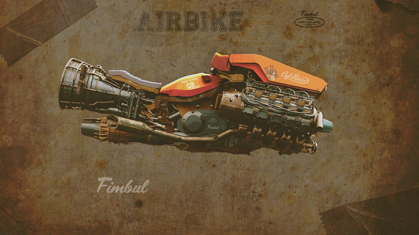 Fimbul Airbike WIP /// Player-owned In-game Asset /// Immersive Blockchain-powered UE5 NFT Experience