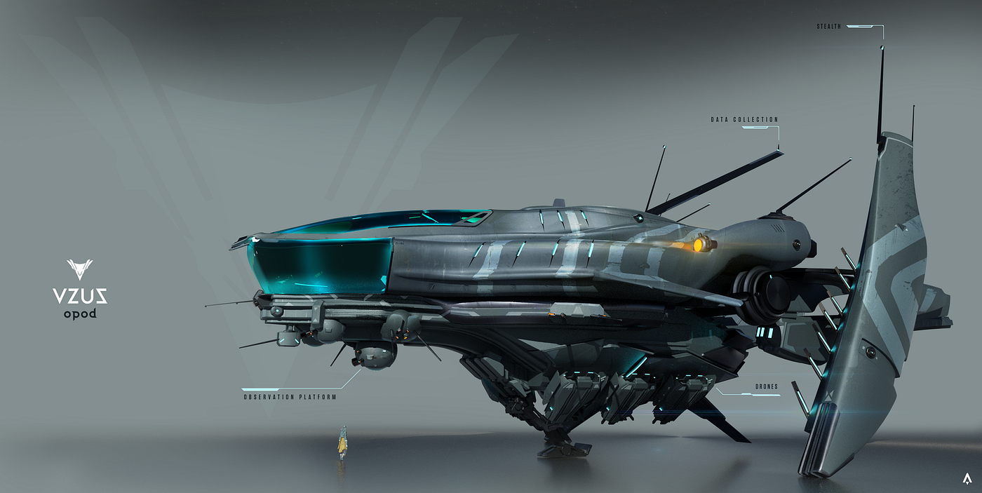 Star Atlas WIP Asset /// Stealth Space Vehicle Docking /// Hyper-realistic Deep Space Exploration