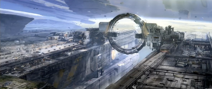 The warp gate project - Current showroom can be seen in the lower left corner