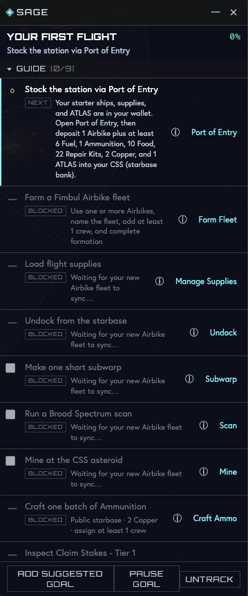 SAGE C4 - Goals Tracker