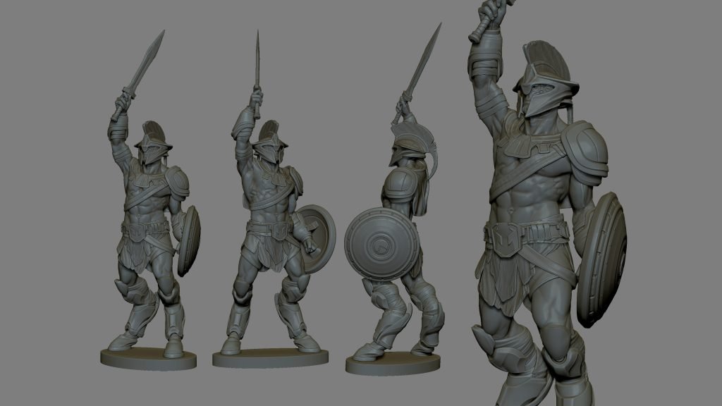 Star Atlas - Paizul's Arena - Statue model in different orientations