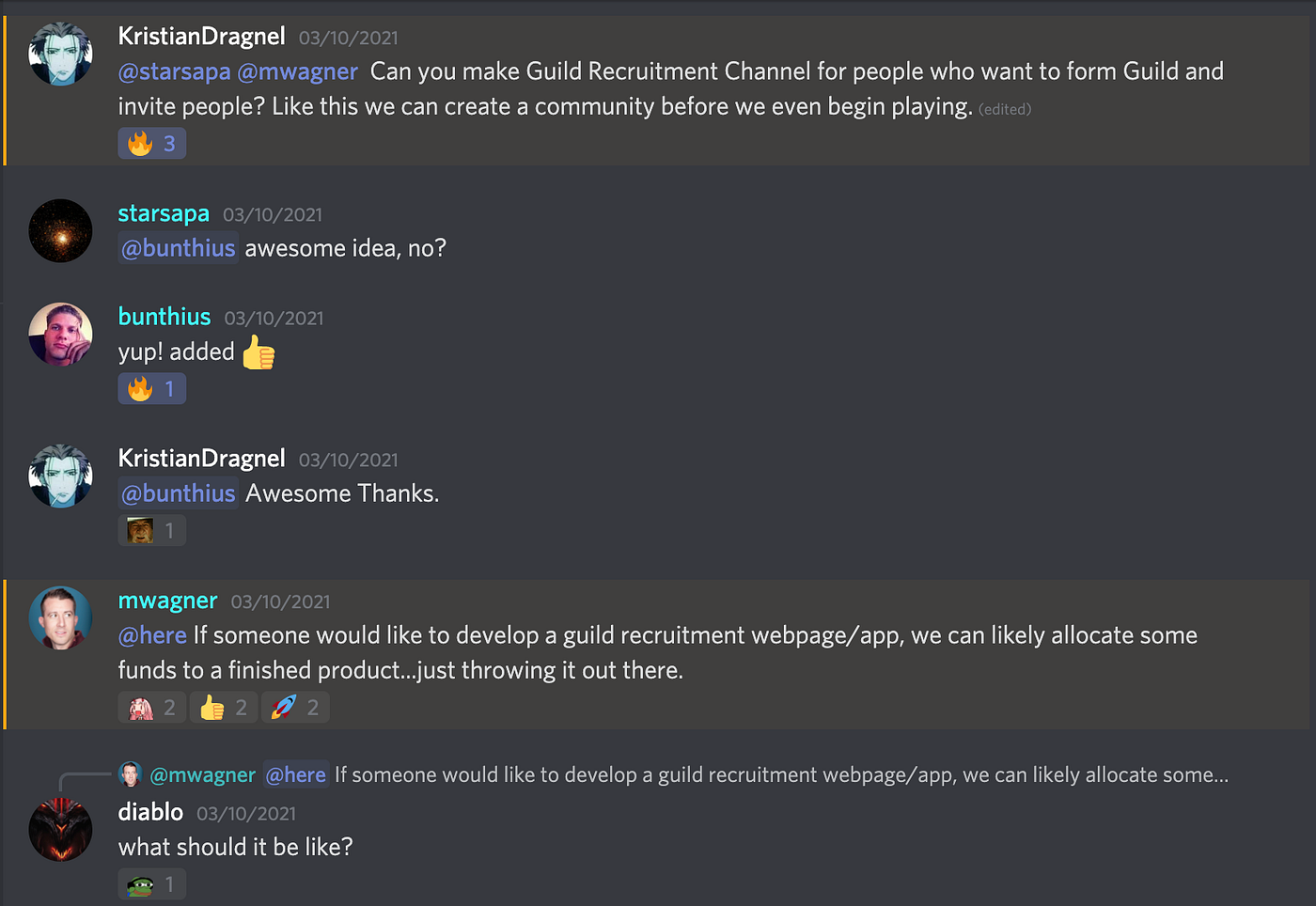 Star Atlas Discord Channel /// Community Members Chatting with Co-Founder & CEO, Michael Wagner