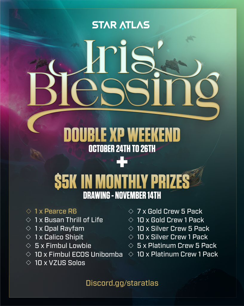 Star Atlas - Iris' Blessing - Prizes November 14th Raffle