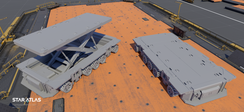 Star Atlas - Landing pad props (WIP)