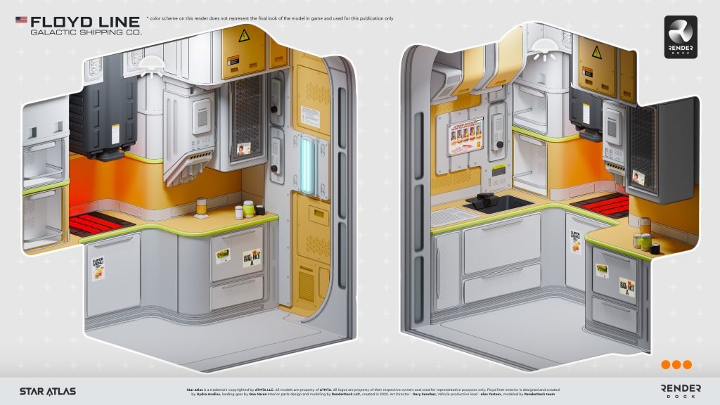 Star Atlas - Floyd Liner - Kitchen (Interior) [by RenderDock Studio]