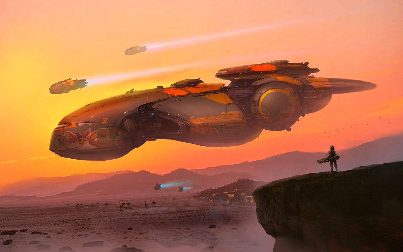 Fimbul ECOS Bombarella in Flight /// Player-owned In-game Asset /// Immersive 3D NFT Experience