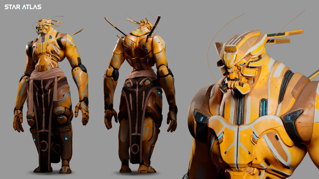 Star Atlas - Opos.eldr (Ustur Leader) - Character design by João Lira